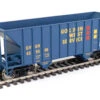 Walthers Mainline 910-56604 - 34' 100-Ton 2-Bay Hopper Golden West Service (GVSR) 629566 - HO Scale