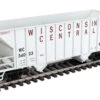Walthers Mainline 910-56633 - 34' 100-Ton 2-Bay Hopper Wisconsin Central (WC) 34023 - HO Scale
