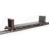 Walthers Mainline 910-5873 - 60' P-S Bulkhead Flatcar Trailer Train (PTTX) 90566 - HO Scale