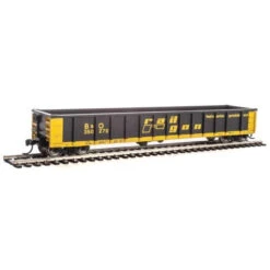 Walthers Mainline 910-6263 - 53' Railgon (patch; Black, Yellow) Baltimore & Ohio (B&O) 350270 - HO Scale