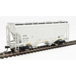 Walthers Mainline 910-7570 - 39' Trinity 3281 2-Bay Covered Hopper CITX 87543 - HO Scale