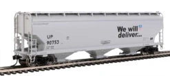 Walthers Mainline 910-7735 - 60' NSC 5150 3-Bay Covered Hopper Union Pacific (UP) 90753 - HO Scale