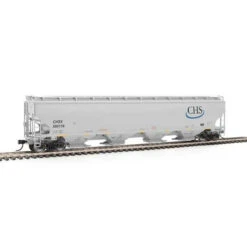 Walthers Proto 920-105849 - 67' Trinity 6351 4-Bay Covered Hopper - Ready To Run -- Cenex Harvest States Cooperative (gray, Blue CHS Logo) CHSX 580139 - HO Scale