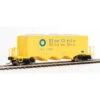 Walthers Proto 920-106018 - 40' Ortner 100-Ton Open Aggregate Hopper Blue Circle Cement (WBCX) 73022 - HO Scale
