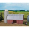 Walthers Cornerstone 933-3892 - Meadowhead Barn And Silo - N Scale Kit