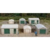 Walthers Cornerstone 933-4123 - Metal Yard Sheds - HO Scale Kit