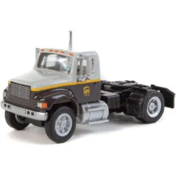 Walthers SceneMaster 949-11194 - International 4900 Single-Axle Semi Tractor Only - Assembled UPS Freight - HO Scale