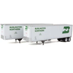 Walthers SceneMaster 949-2510 - 40' Trailmobile Trailer 2-Pack Burlington Northern (BN) - HO Scale