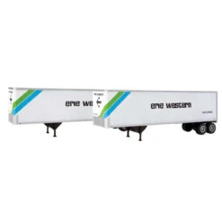 Walthers SceneMaster 949-2511 - 40' Trailmobile Trailer 2-Pack Erie Western - HO Scale