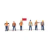 Walthers SceneMaster 949-6067 - Six Railroad Track Workers - HO Scale