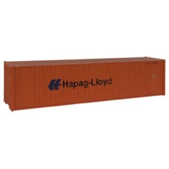 Walthers SceneMaster 949-8204 - 40' Hi Cube Corrugate Container W/ Flat Roof Hapag-Lloyd - HO Scale