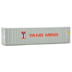 Walthers SceneMaster 949-8221 - 40' Hi Cube Corrugate Container W/ Flat Roof YangMing - HO Scale