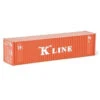 Walthers SceneMaster 949-8803 - 40' Hi Cube Ribbed Side Container K-Line - N Scale