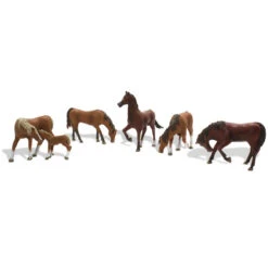 Woodland Scenics #1842 - Chestnut Horses - HO Scale