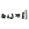 Woodland Scenics #1885 - Black Bears - HO Scale