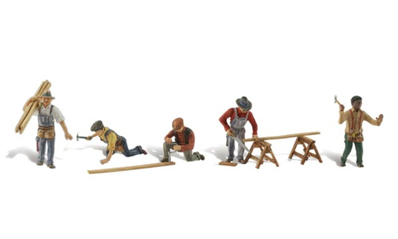 Woodland Scenics #1947 - Carpenter Crew - HO Scale